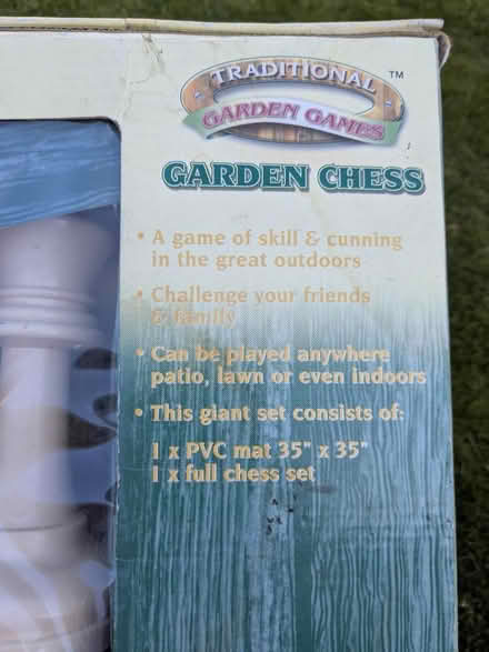 Photo of free Giant Garden Chess Set (RG24 Chineham) #3