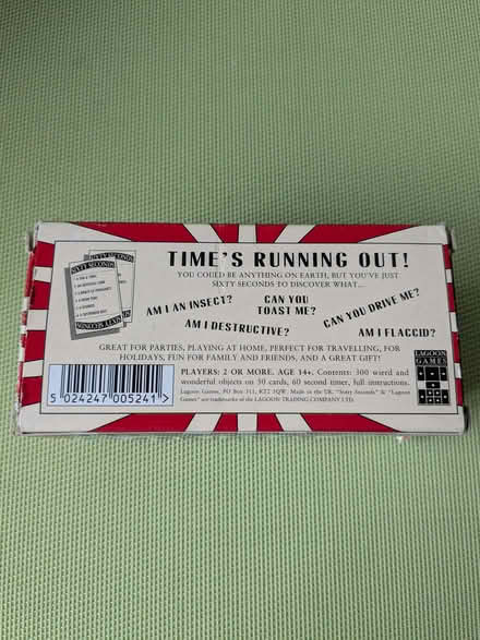 Photo of free Sixty Seconds Game (Beulah Hill SE19) #2