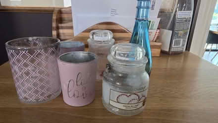 Photo of free Candle jars and perfume bottle (Higham Lane TN11) #1