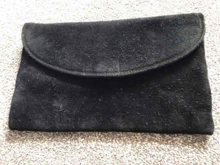 Photo of free Black suede clutch bag (Lostock Hall PR5) #1