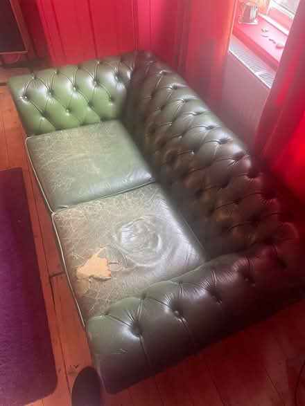Photo of free Chesterfield sofa two seats (Todmorden) #3