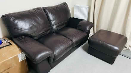 Photo of free Leather Sofa (Dunstable LU5) #1