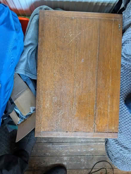 Photo of free Dark wood coal and/or log box with removable metal liner (Coven Heath WV10) #2