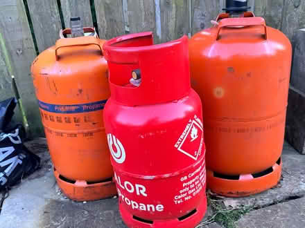 Photo of free 3 empty gas cylinders (Papcastle CA13) #1