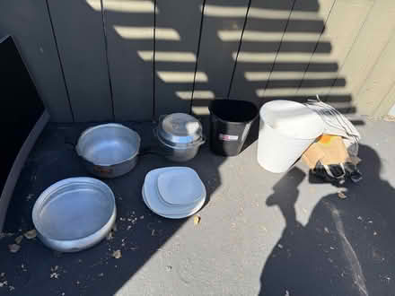Photo of free Kitchenware & waste buckets (1075 Valencia Avenue) #1