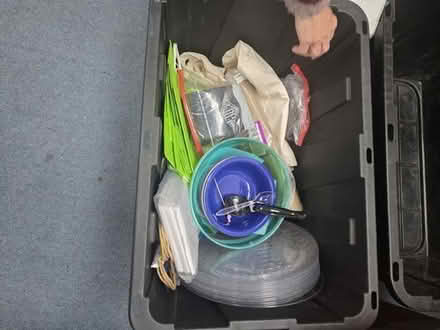 Photo of free bin of party supplies #1