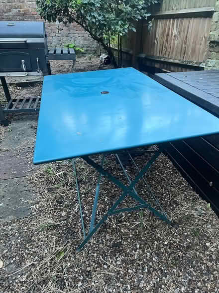 Photo of free Metal garden table (Hammersmith W14) #4