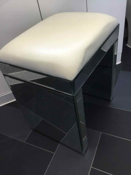 Photo of free Glass mirrorred dressing stool (Llandudno LL318BZ) #1