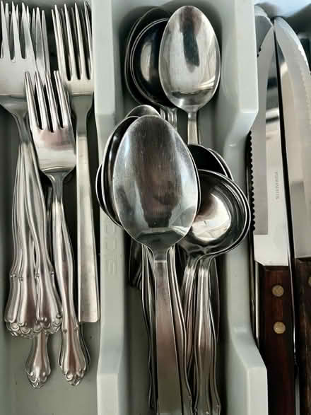Photo of free Mixed cutlery with drawer organiser (Waterlooville PO7) #3