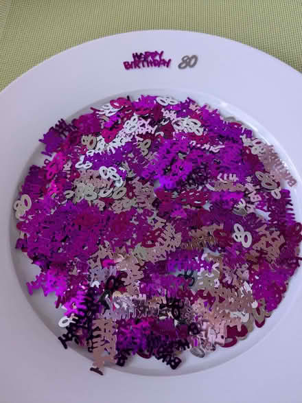 Photo of free Happy 80th Birthday Confetti (Beulah Hill SE19) #1