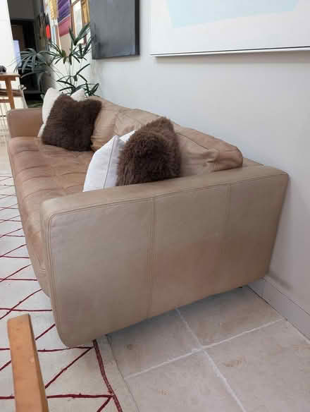 Photo of free leather 3 seater sofa 225x95 (Alexandria) #2