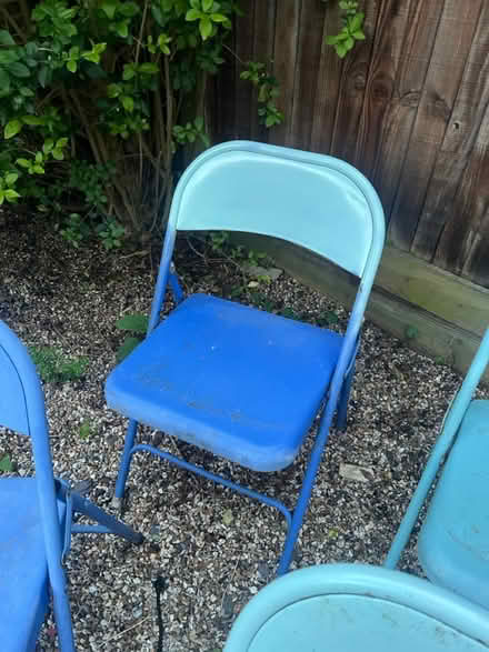 Photo of free 4 Metal folding chairs (Hammersmith W14) #2