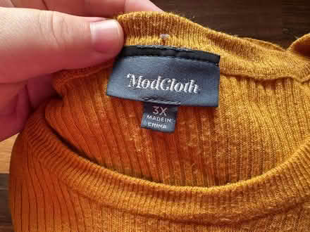 Photo of free 3X Warm Yellow Sweater (Bath Beach, Brooklyn) #2