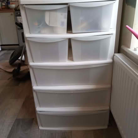 Photo of free Plastic storage drawer unit (Pembury TN2) #1
