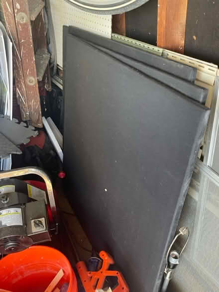 Photo of free 4 squares of fabric covered plywood (Maryland Heights) #1