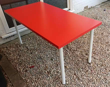 Photo of free IKEA red wooden desk (Bradbourne Lakes TN13) #2