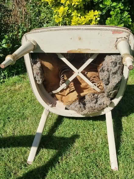 Photo of free Lloyd Loom style bedroom chair (Enfield EN1) #2