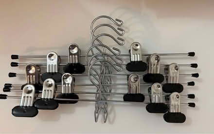 Photo of free 6 pk stackable pants/skirts hangers (Dimond/Fruitvale) #1