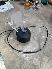 Photo of free sasquatch decoration (Woodside Plaza) #1