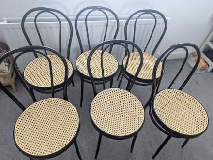 Photo of free 6 chairs with rattan seats (Arbourthrone S2) #1