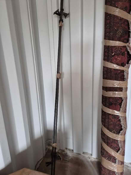 Photo of free Two Metal Curtain Poles with Fixings (Halford SY7) #1