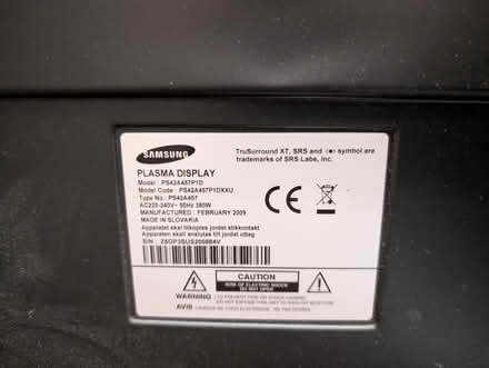 Photo of free 42 inch plasma TV (lodgemoor S10) #2