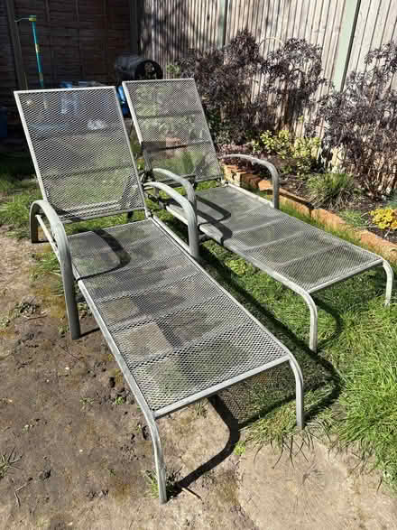 Photo of free Two metal sun loungers (Buckhurst Hill IG9) #1