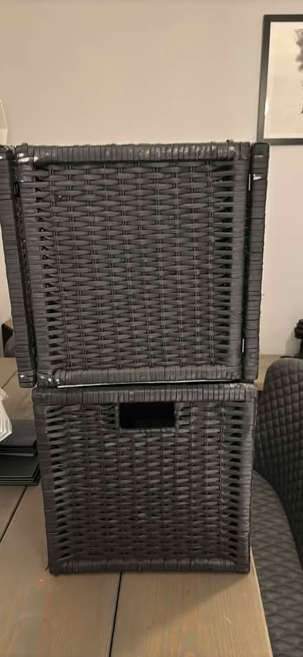 Photo of free 4 rattan cube storage boxes (High Wycombe HP10) #3