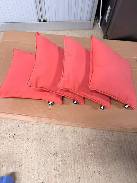 Photo of free 4 x outdoor cushions (Elsenham CM22) #1