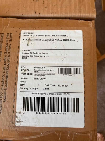 Photo of free Radiator insulation (Chippenham SN15) #1