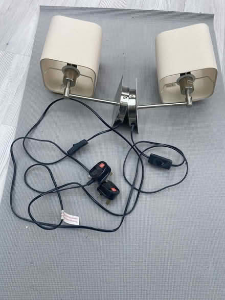 Photo of free Pair of Wall mounted bedside lights (Claygate KT10) #1
