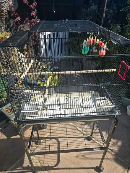 Photo of free Bird Cage with stand on wheels (Christchurch bh23) #2