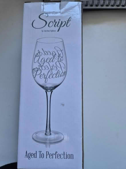 Photo of free Engraved Wine Glass (Mendlesham.) #2