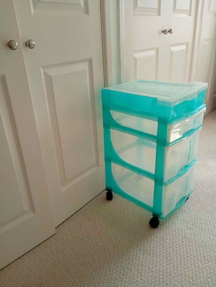 Photo of free Plastic storage with 3 drawers (Saltney CH4) #3