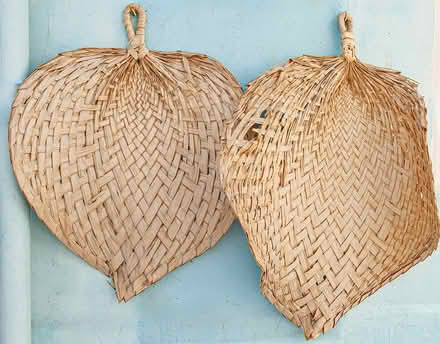 Photo of free TWO large woven decorative leaves (Chester CH3) #1