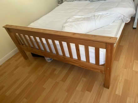 Photo of free Solid Wood King Size Bed & Mattress (kingston upon thames, KT2) #3