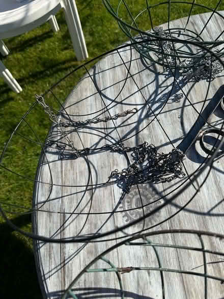 Photo of free Six hanging baskets with chains (West Oxfordshire OX28) #3