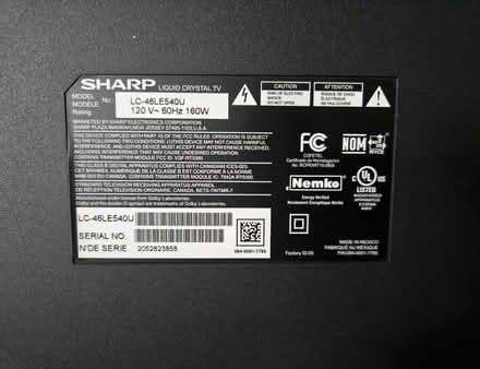 Photo of free Sharp Aquos 46" LCD Smart TV (Kitchener) #3