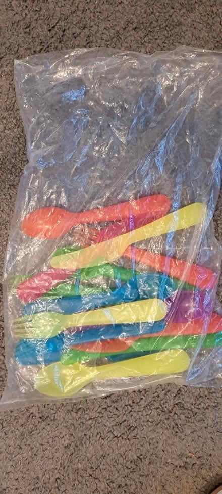 Photo of free IKEA Children platic cutlery (Horsham RH12) #1