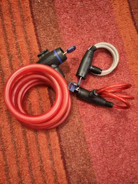 Photo of free Three cable locks (Haddenham CB6) #1