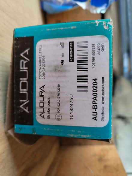Photo of free 2 brake pads for Toyota auris e15 (Caister-on-Sea NR30) #3