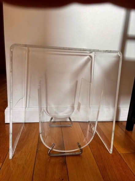 Photo of free Perspex side table and magazine rack (Portobello EH15) #1