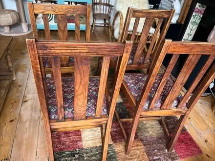 Photo of free Wood Swindle Back Antique Chairs (Chiswick) #2