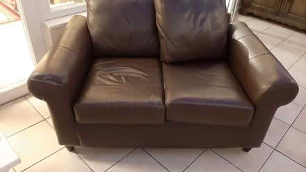 Photo of free two seater faux leather ikea sofa (Quinton B62) #2