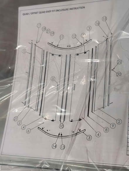 Photo of free Shower enclosure (panel shattered) (Leith EH6) #2