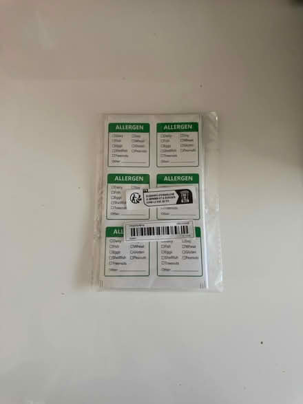 Photo of free Allergy stickers (Bn42) #1