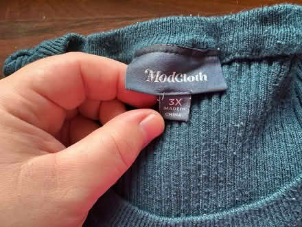 Photo of free 3X Teal Blue Sweater (Bath Beach, Brooklyn) #2