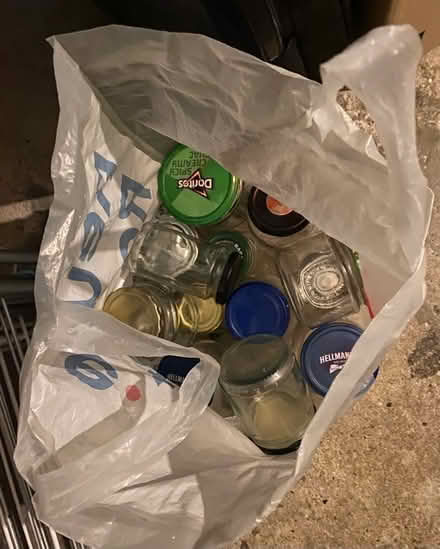 Photo of free 16 clean jam jars + metal lids (Stroud Green N8) #1