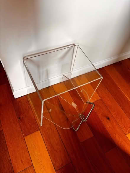 Photo of free Perspex side table and magazine rack (Portobello EH15) #3