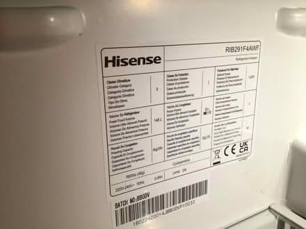 Photo of free Hisense Integral Fridge Freezer (Aldwick PO21) #4